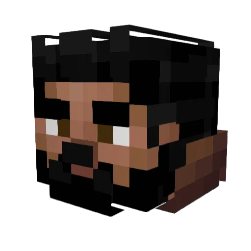 Mr_Katochi Minecraft avatar head, 3D render