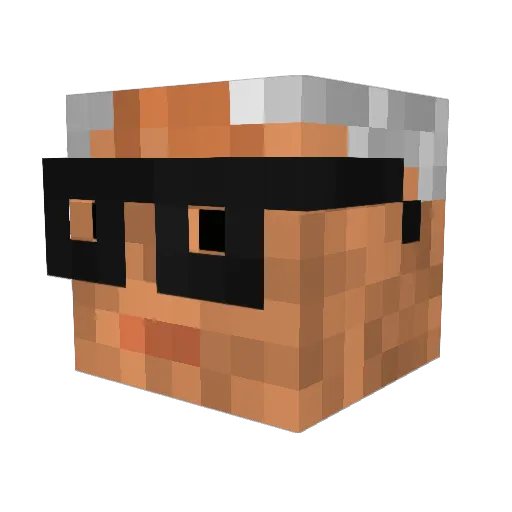 Mr_Kleiner Minecraft avatar head, 3D render