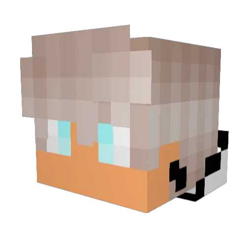 Mr_Komis Minecraft avatar head, 3D render