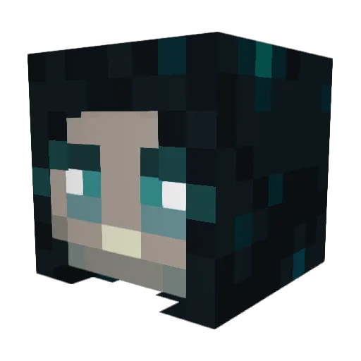 Mr_Kotic Minecraft avatar head, 3D render