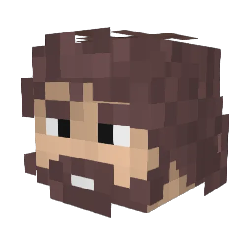 Mr_Kus Minecraft avatar head, 3D render