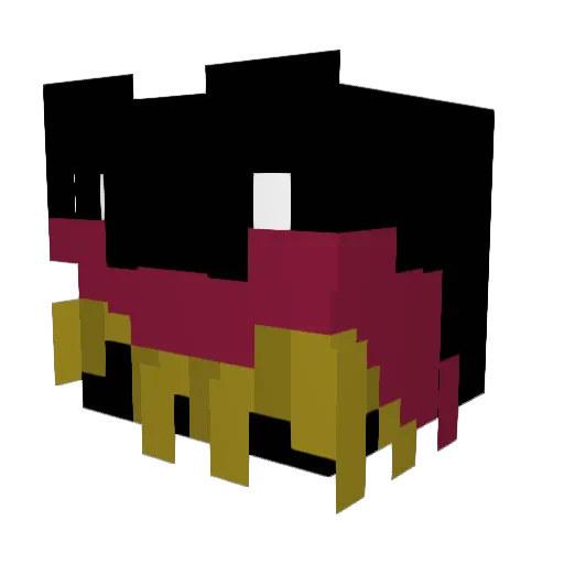 Mr_Laptop Minecraft avatar head, 3D render