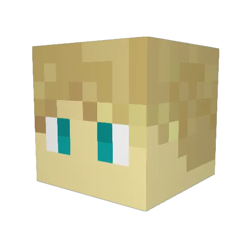 Mr_Leviathin Minecraft avatar head, 3D render