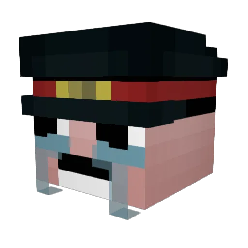 Mr_LiMAN Minecraft avatar head, 3D render