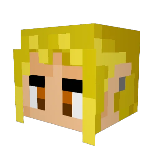 Mr_Lindow Minecraft avatar head, 3D render