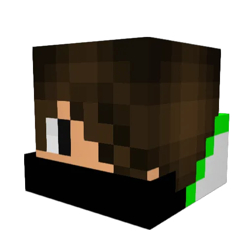 Mr_Loebas Minecraft avatar head, 3D render