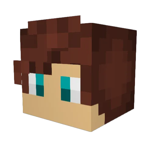 Mr_Lord_TV Minecraft avatar head, 3D render