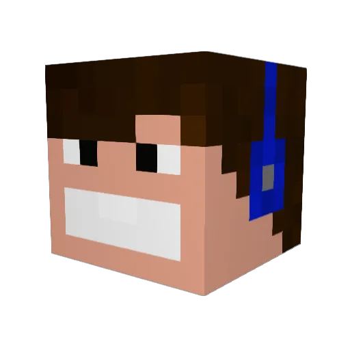 Mr_Lucas3D Minecraft avatar head, 3D render