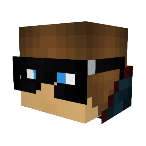 Mr_Lurido01 Minecraft avatar head, 3D render