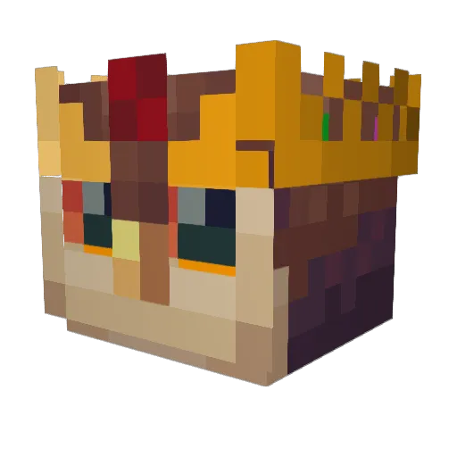 Mr_M3L Minecraft avatar head, 3D render
