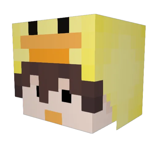 Mr_MADDOGG Minecraft avatar head, 3D render