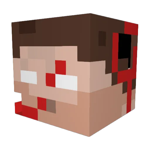 Mr_MC_YT Minecraft avatar head, 3D render