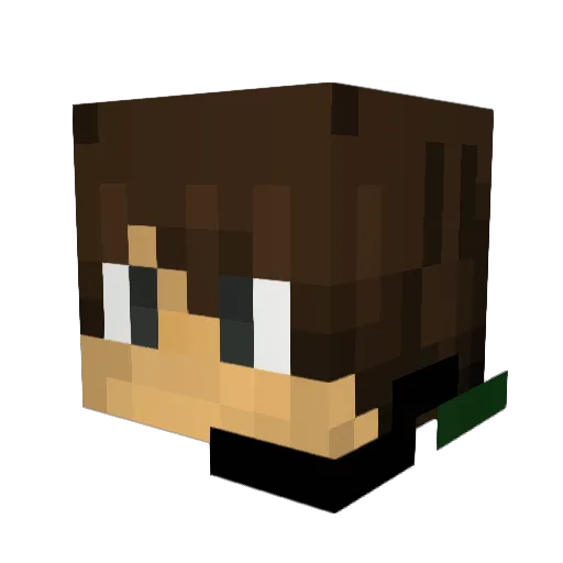 Mr_MachineGun Minecraft avatar head, 3D render