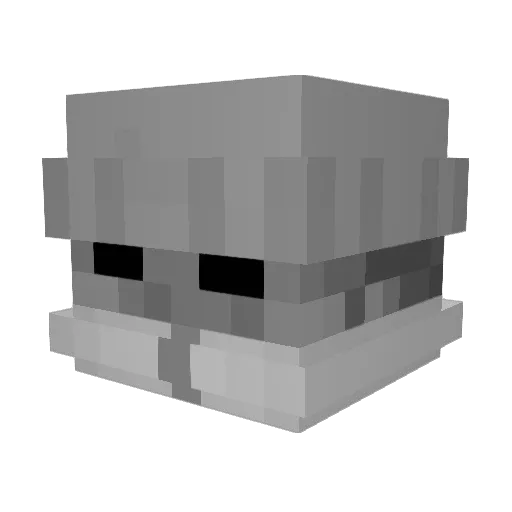 Mr_Machrall Minecraft avatar head, 3D render