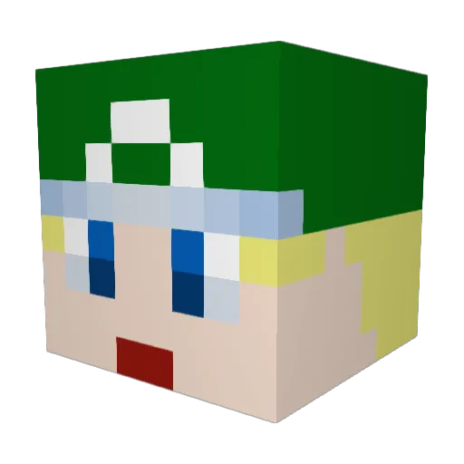 Mr_Mango12345 Minecraft avatar head, 3D render