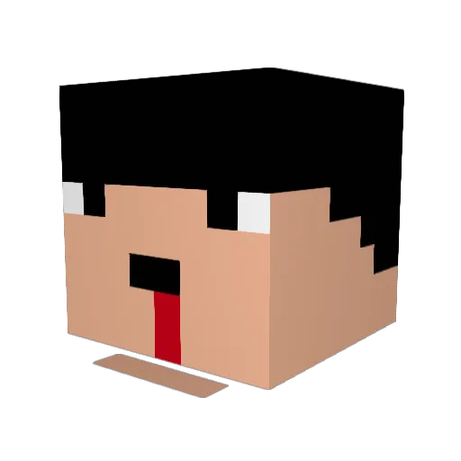 Mr_Maplee Minecraft avatar head, 3D render