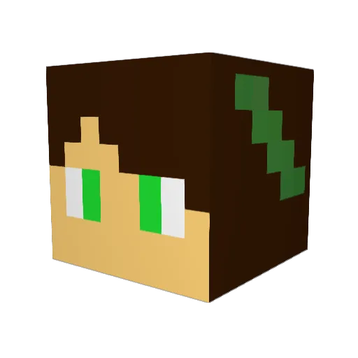 Mr_Mater_ Minecraft avatar head, 3D render