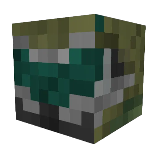 Mr_Mellin Minecraft avatar head, 3D render