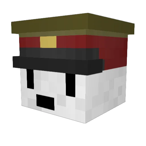 Mr_Merit Minecraft avatar head, 3D render