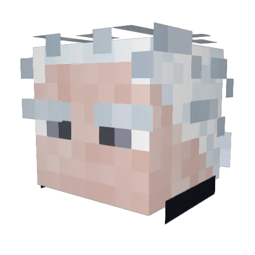 Mr_Merxz Minecraft avatar head, 3D render