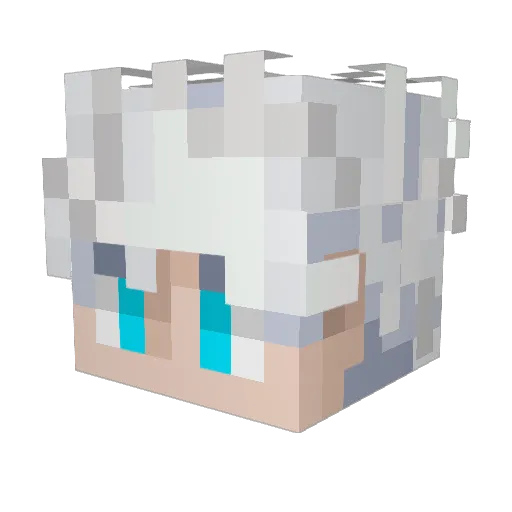 Mr_Message Minecraft avatar head, 3D render