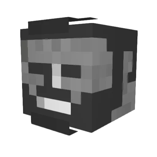 Mr_Minko Minecraft avatar head, 3D render