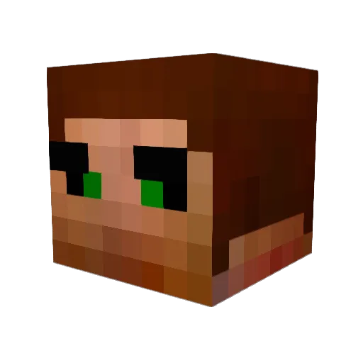 Mr_Monn Minecraft avatar head, 3D render
