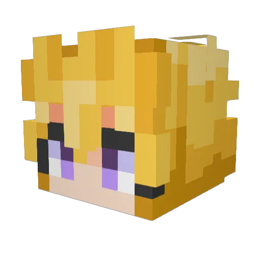 Mr_Moon_345 Minecraft avatar head, 3D render