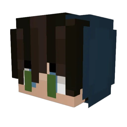 Mr_Muffin_Mc Minecraft avatar head, 3D render