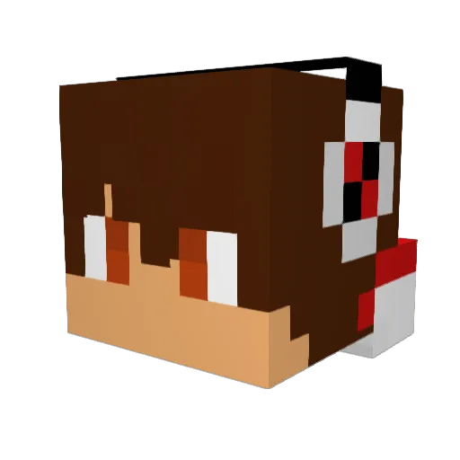 Mr_Murzik Minecraft avatar head, 3D render