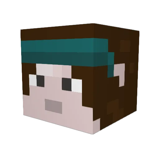 Mr_Neb Minecraft avatar head, 3D render