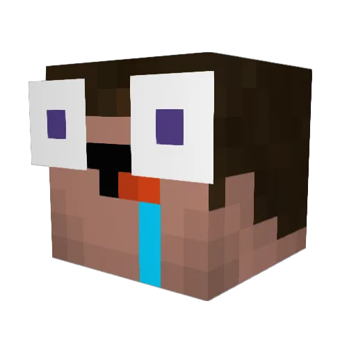 Mr_Noob69 Minecraft avatar head, 3D render