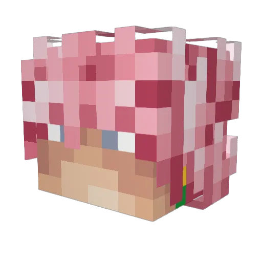 Mr_Noobz Minecraft avatar head, 3D render