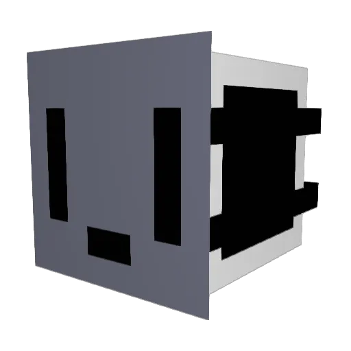 Mr_Note Minecraft avatar head, 3D render