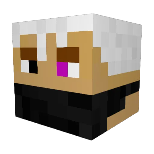 Mr_Obsolete Minecraft avatar head, 3D render