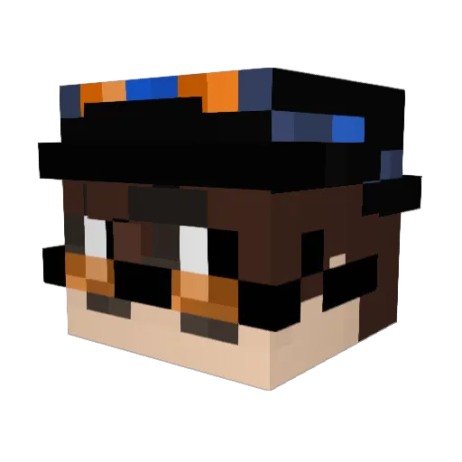 Mr_OmegaXZ Minecraft avatar head, 3D render