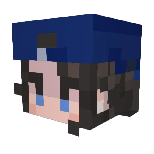 Mr_Oyster_ Minecraft avatar head, 3D render