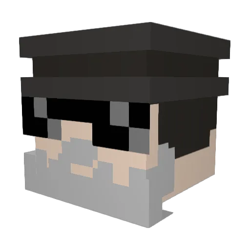 Mr_PICKILS Minecraft avatar head, 3D render