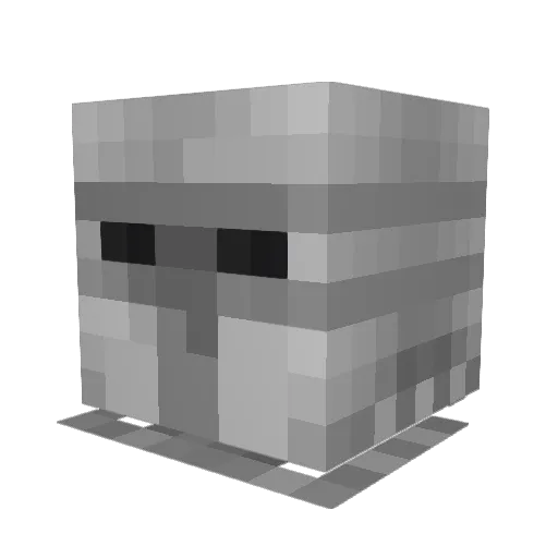 Mr_Pea_Head Minecraft avatar head, 3D render