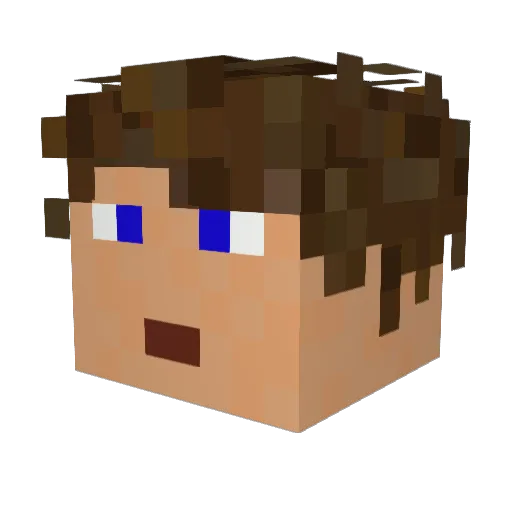 Mr_PeanutCake Minecraft avatar head, 3D render