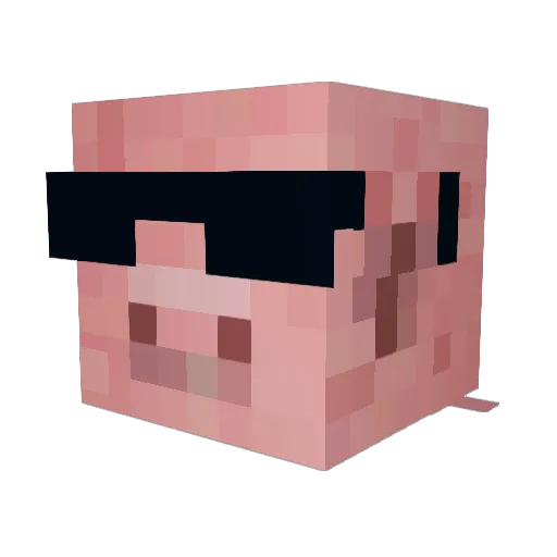 Mr_PigHam Minecraft avatar head, 3D render