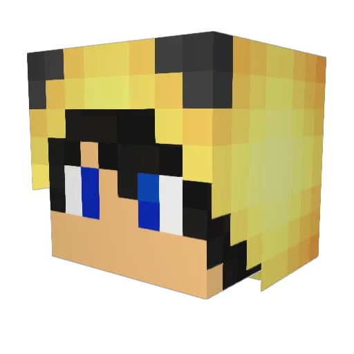 Mr_Pixelmoon Minecraft avatar head, 3D render