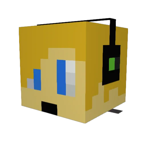 Mr_Plutten Minecraft avatar head, 3D render