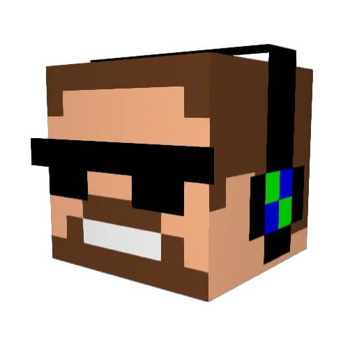 Mr_Ponozka Minecraft avatar head, 3D render