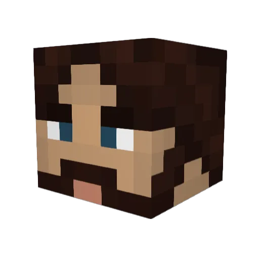 Mr_Prister Minecraft avatar head, 3D render