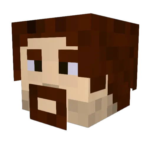 Mr_ProZii Minecraft avatar head, 3D render