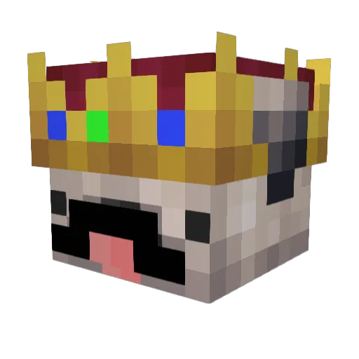 Mr_Pug_ Minecraft avatar head, 3D render