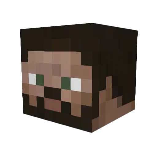 Mr_Pwoof Minecraft avatar head, 3D render