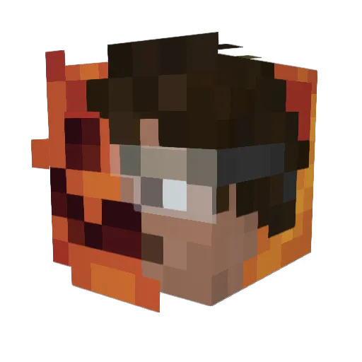 Mr_Quasi Minecraft avatar head, 3D render