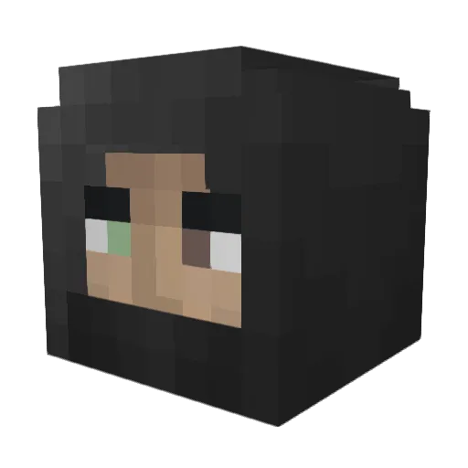 Mr_Raffle Minecraft avatar head, 3D render
